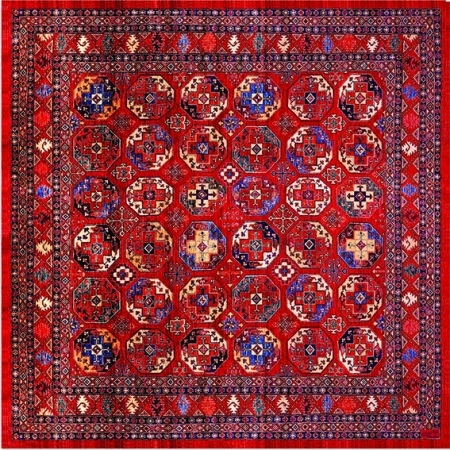 رومیزی مربع طرح آراسته سایز 100